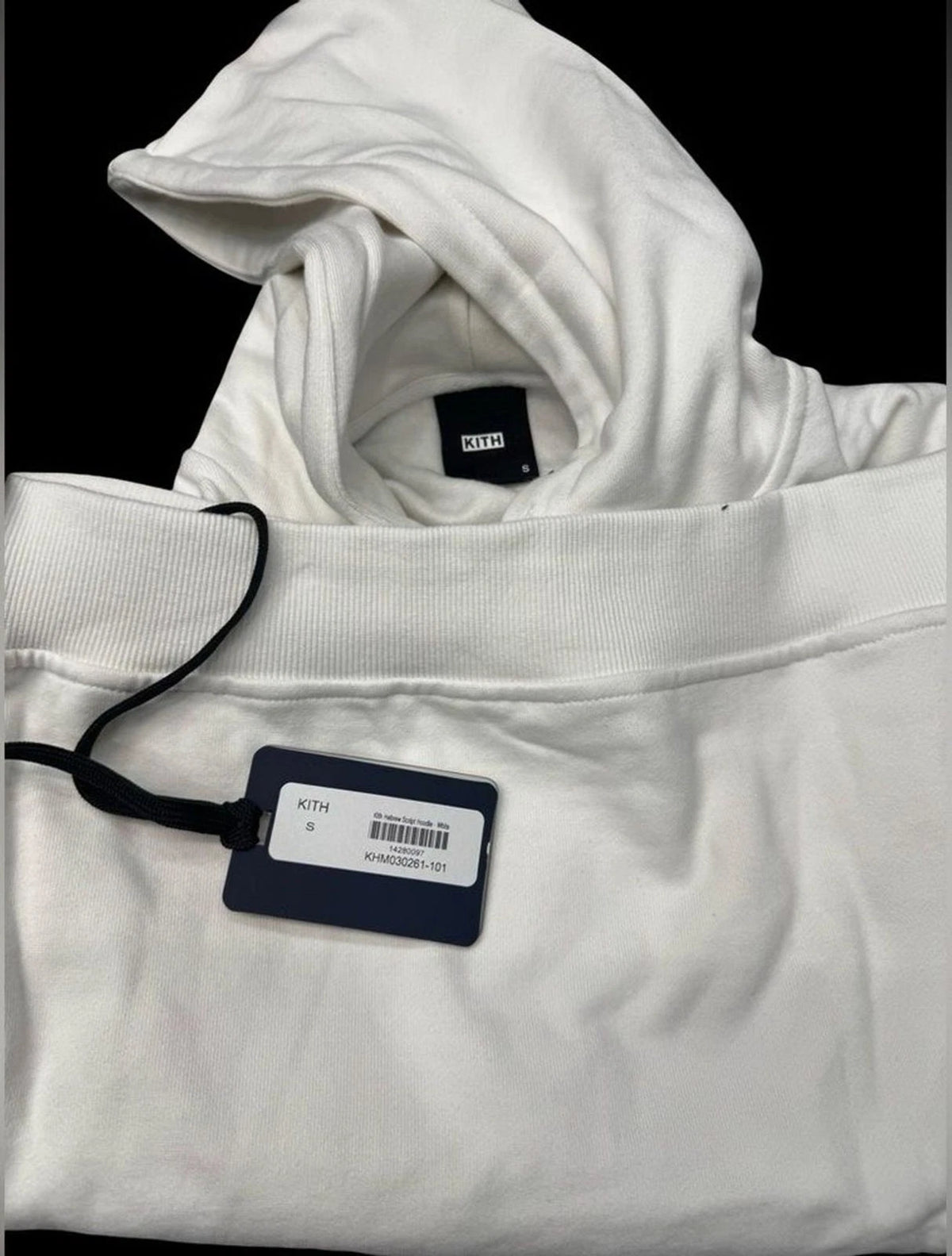 Kith Hebrew Script Box Logo Hoodie White Mens Small BNWT Limited Release