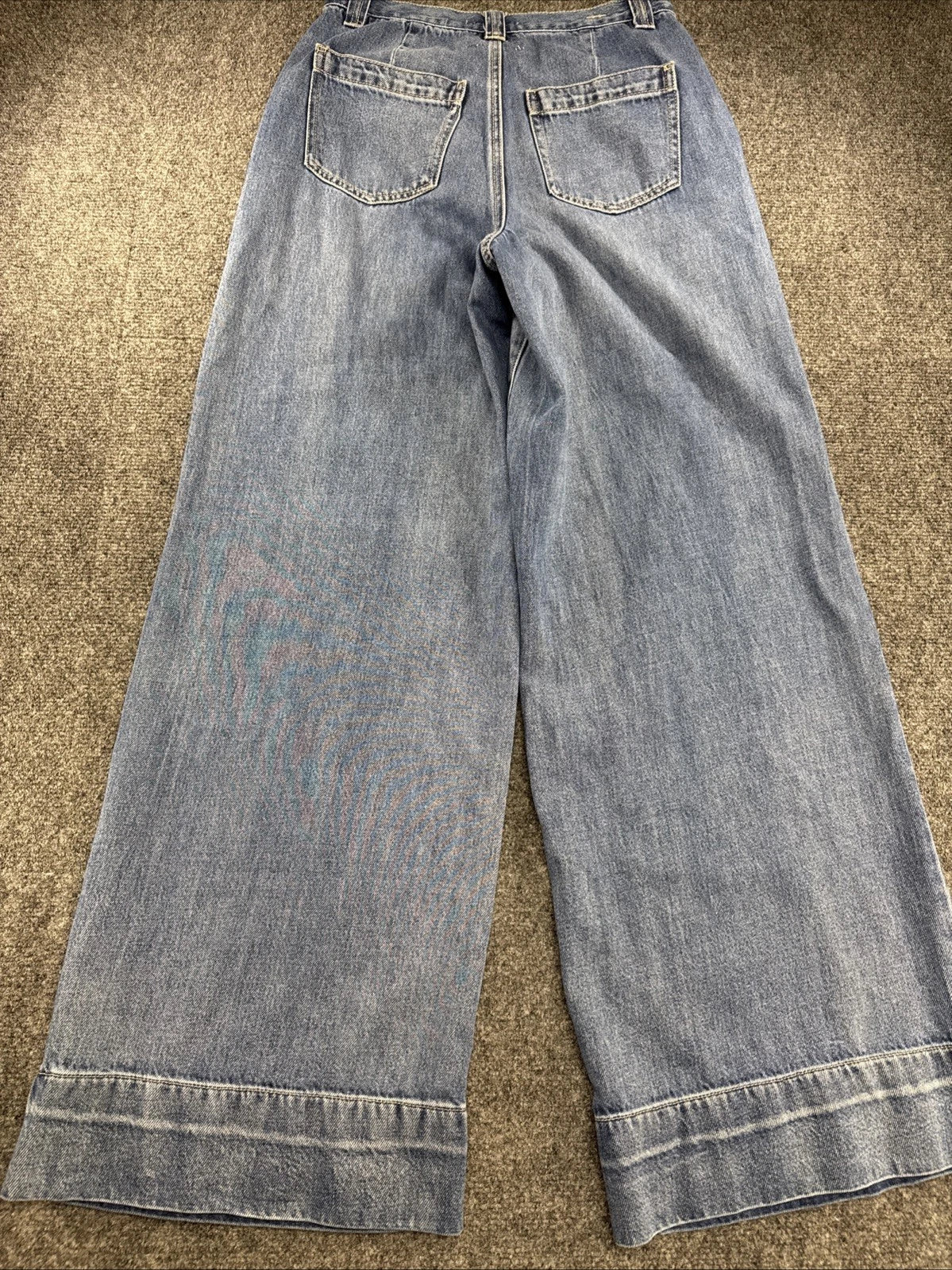 Habitual Womens Jeans 26 High Rise Wide Leg Palazzo Baggy Medium Wash Denim NEW