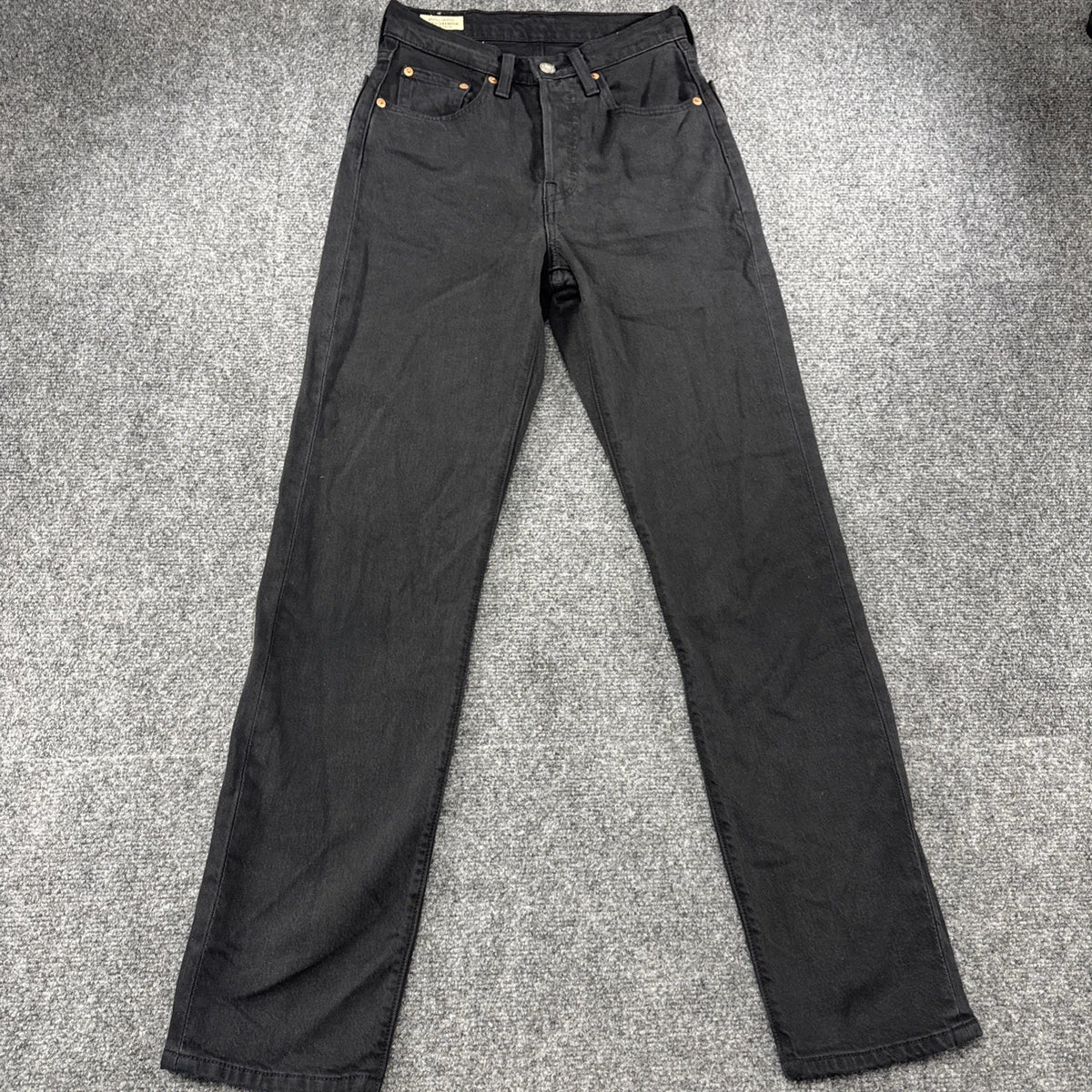 Levi's 501 Original Fit Jeans Black W24 L30 Button Fly BNWOT Women's