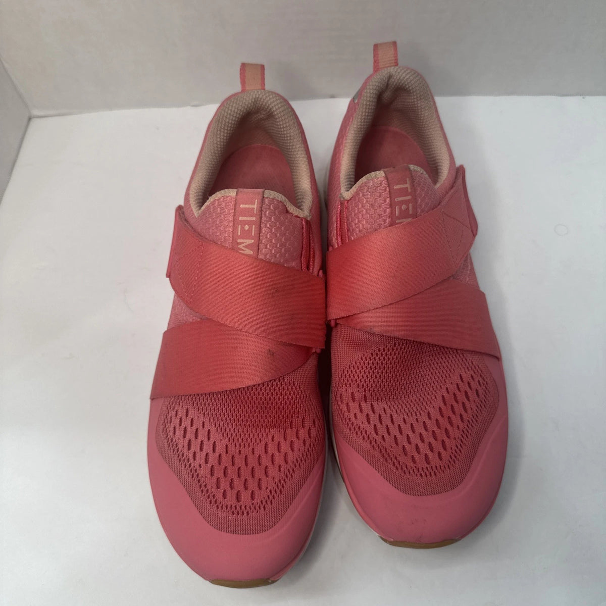 TIEM Slipstream Women’s Indoor Cycling Shoes Size 7 Coral Pink SPD Cleats