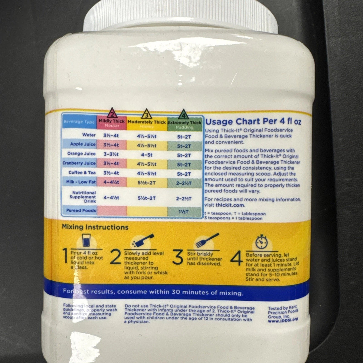 Thick-It Original Food & Beverage Thickener, Flavorless Powder for Dysphagia (ID