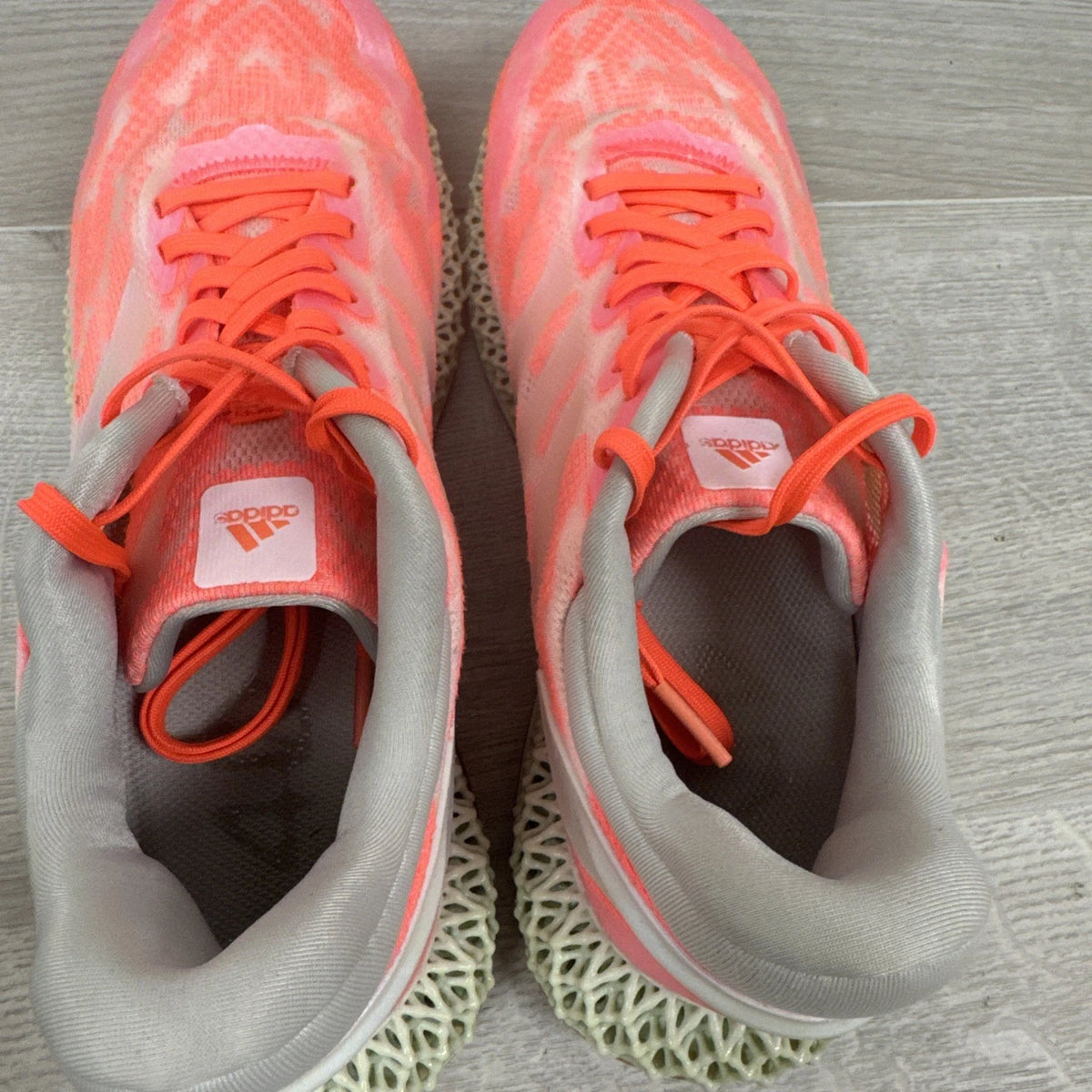 adidas 4D Run 1.0 Mens 8 Signal Coral FW6838 Futurecraft Running Shoes