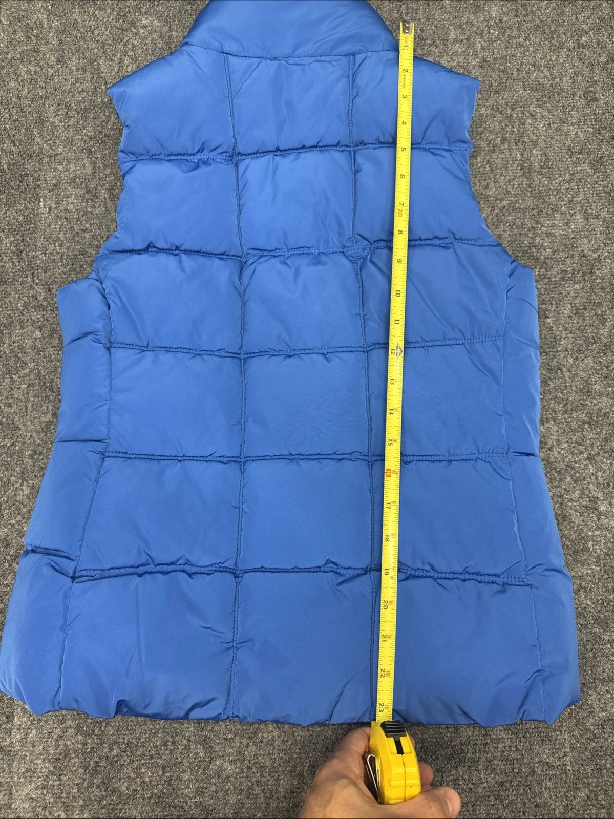Tommy Hilfiger Puffer Vest Womens XS Blue Quilted Full Zip Lightweight EUC