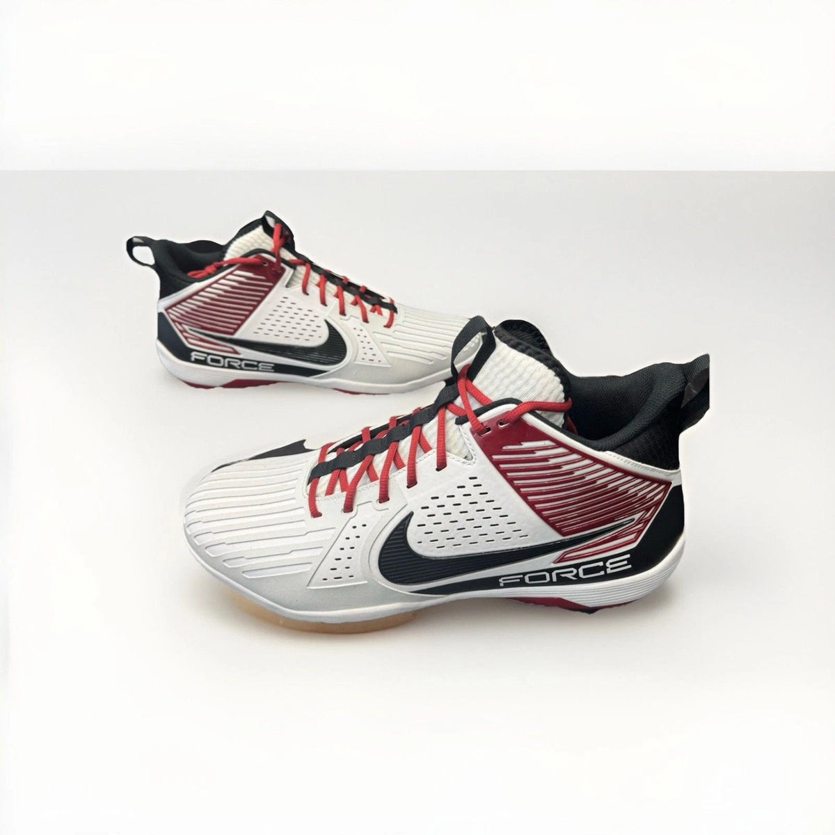 Nike Force Savage Pro 3 Football Cleats Men's 16 White Red Black New w/o Box