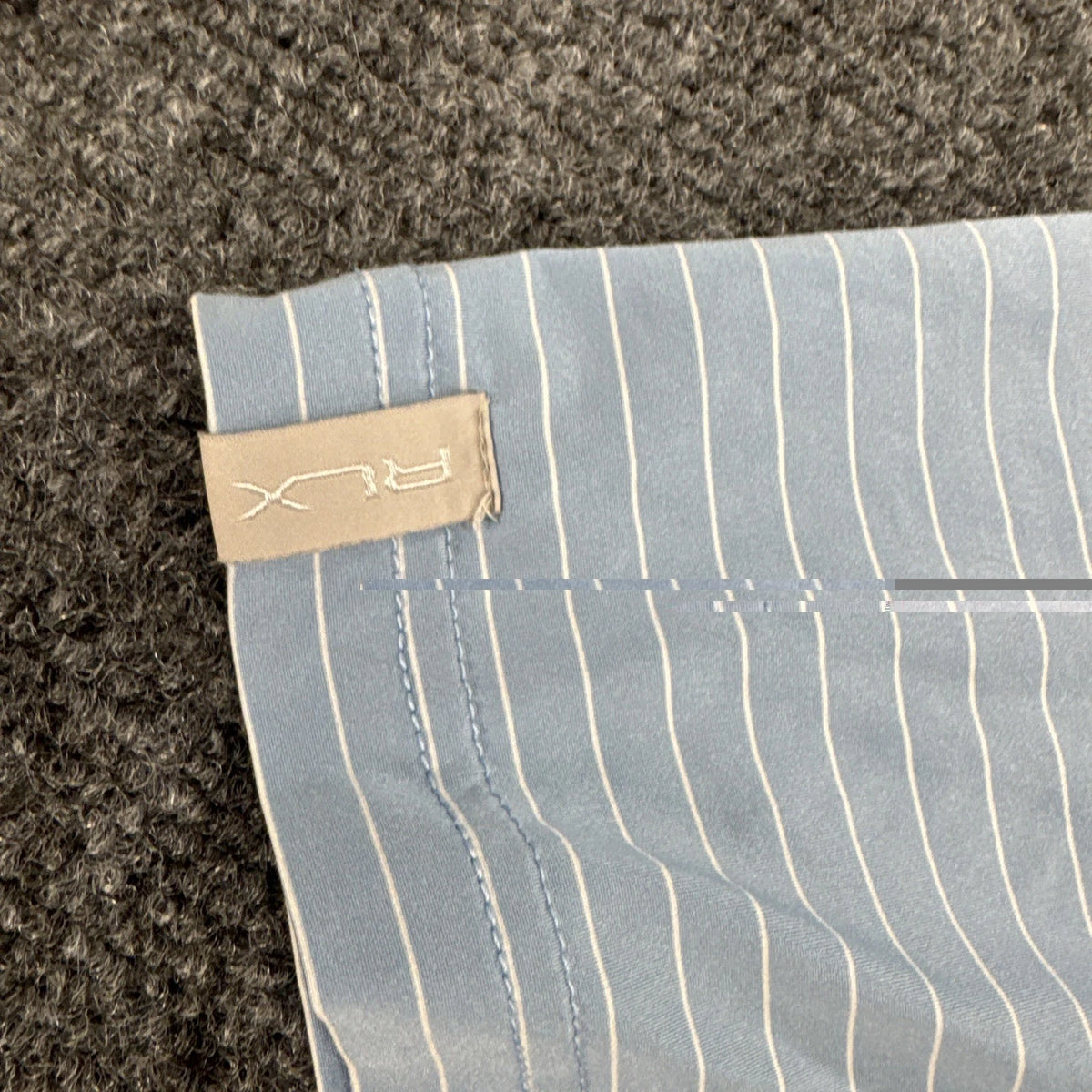 RLX Ralph Lauren Golf Polo Shirt XL Blue Striped Performance Stretch