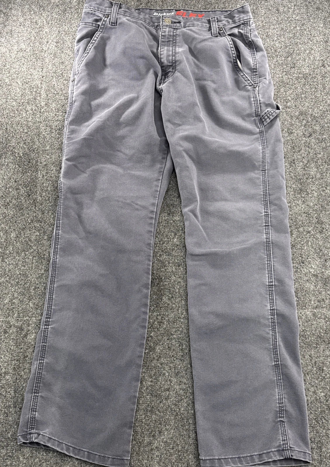 Dickies FLEX Carpenter Work Pants Gray Utility Relaxed Fit Men’s 30x32
