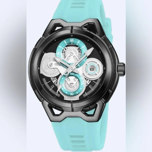 Invicta Activa Drift X Men's 44mm Quartz Watch Blue Dial Black ACW9349 BNIB
