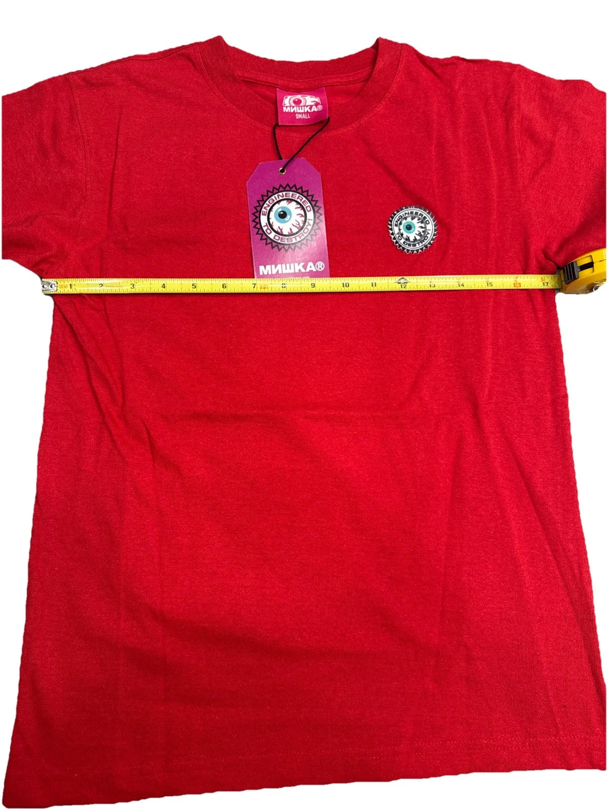 Mishka Destroy Video Game Keep Watch Tee Red Small NWT Streetwear Graphic