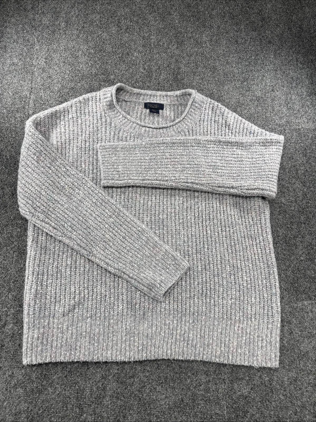 Rachel Rachel Roy Marled Knit Sweater Women's Large Cozy Crewneck Pullover