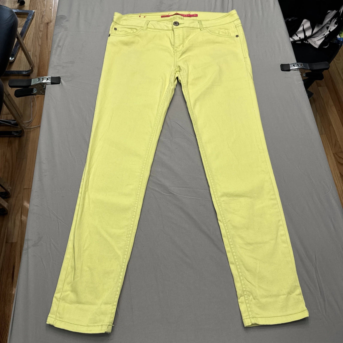 Vintage Tinseltown Yellow Slim Fit Jeans Women's 11 Y2K 90s Denim Pants EUC