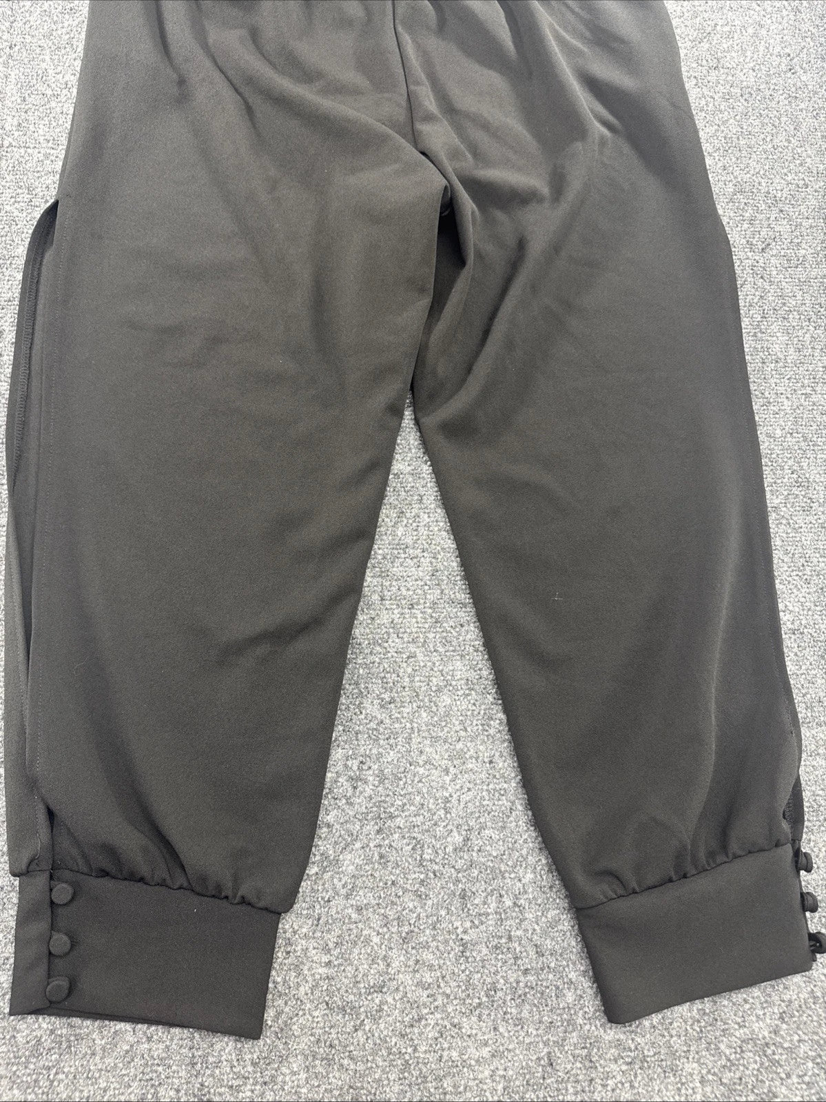 Supply & Demand Womens Black Split Leg Jogger Pants Button Cuff Size L