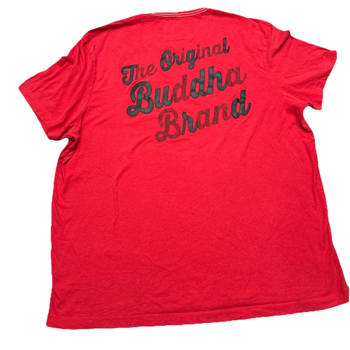 True Religion Buddha Graphic T-Shirt Men's 3XL Red Black Logo Cotton Tee