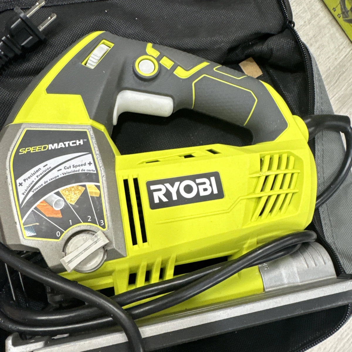 Ryobi 740W Variable Speed Orbital Jigsaw w/ Case Blades Manual EUC