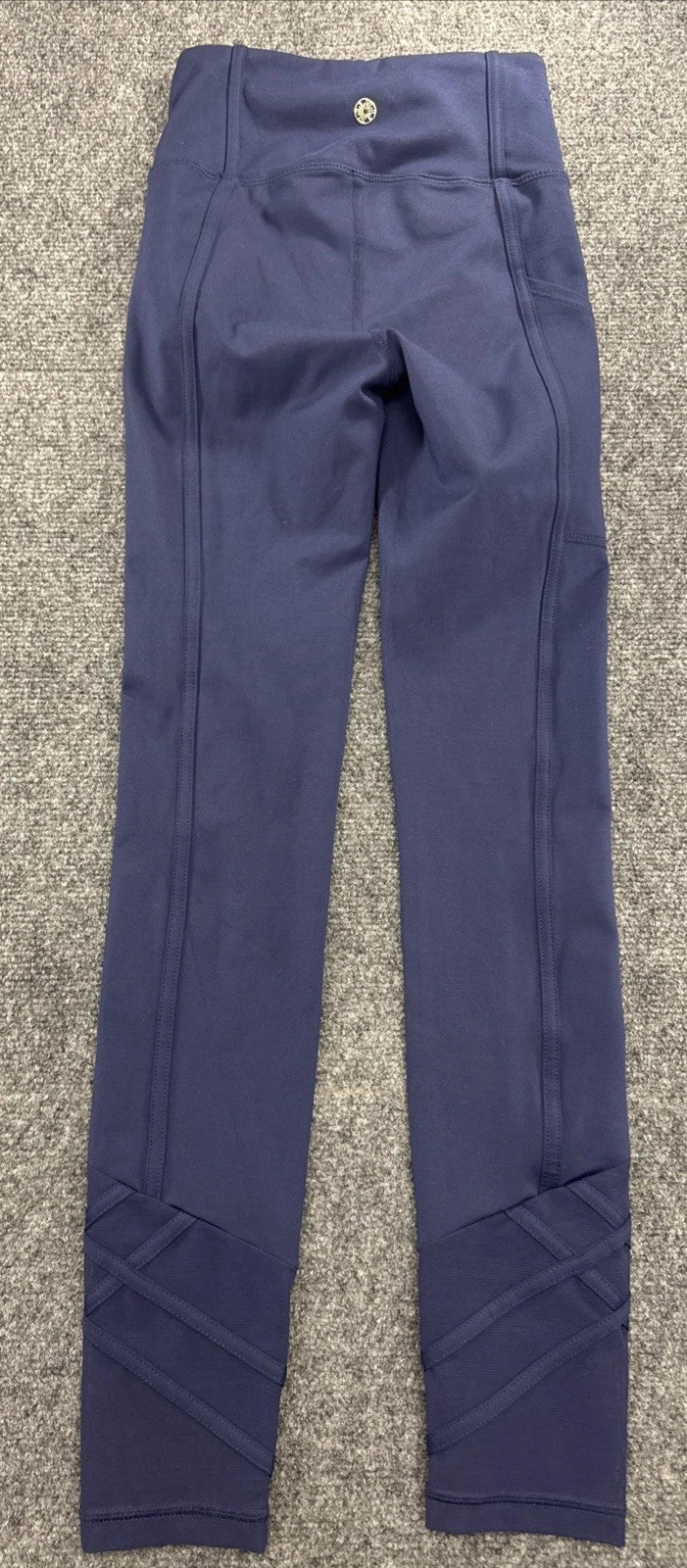Lilly Pulitzer Luxletic Weekender Leggings Womens XXS Navy Pink Mesh 003401