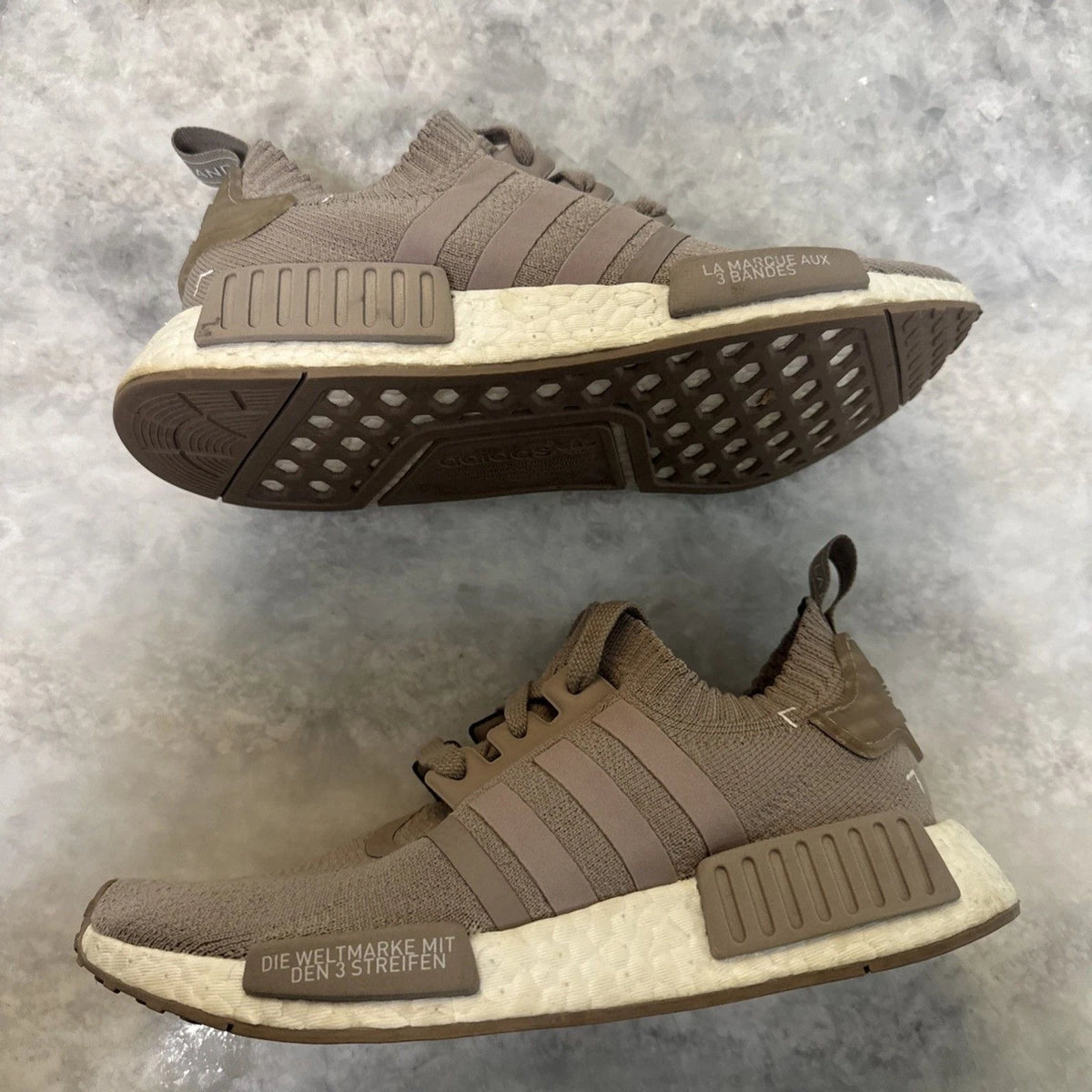 adidas NMD R1 PK French Beige S81848 Men’s 5 Primeknit Boost EUC No Box