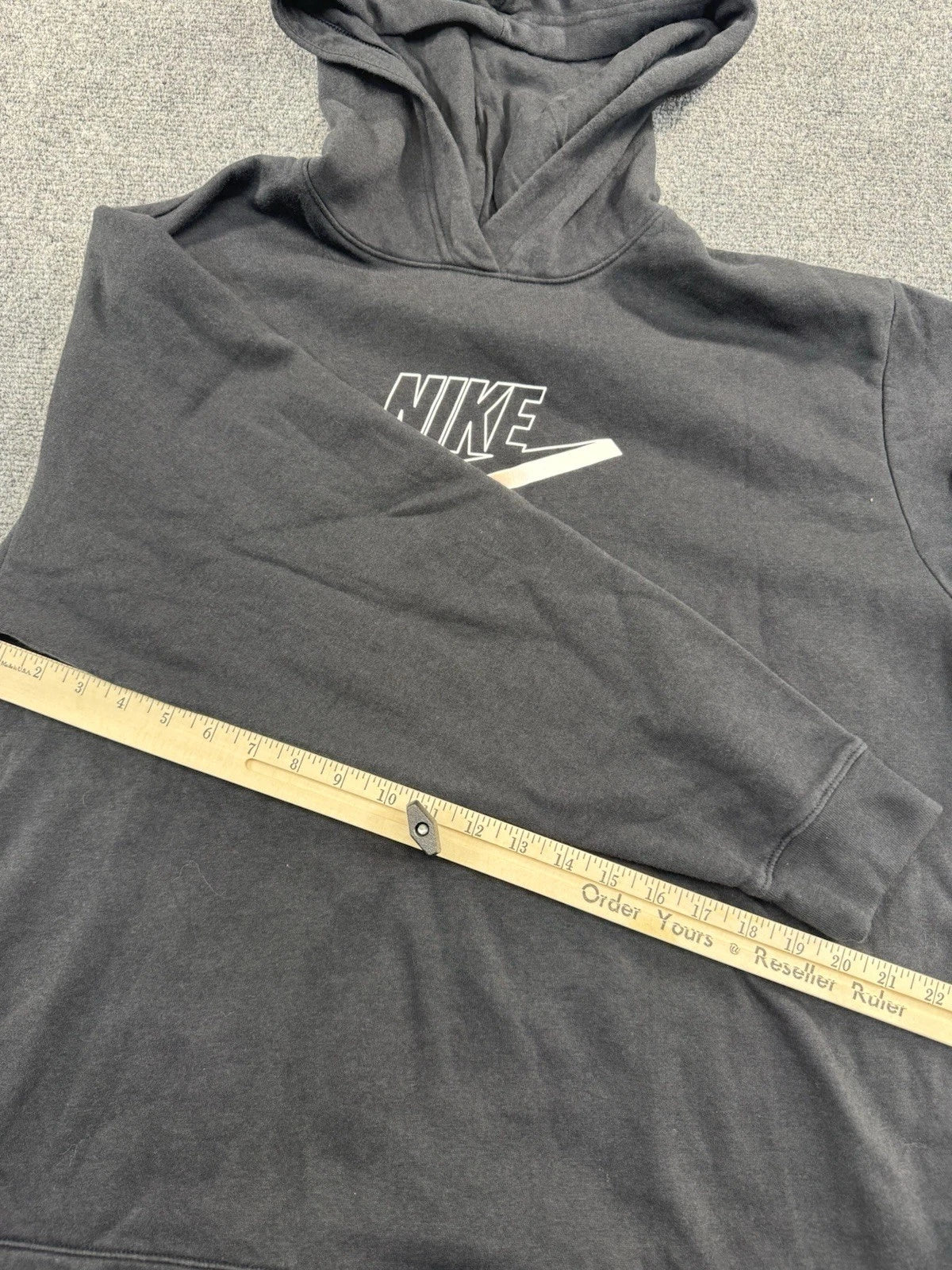 Nike Sportswear Easy Fleece Hoodie Women's XL Black Futura DD5780-010