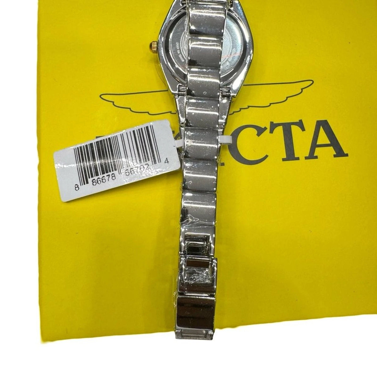 Invicta Celestial 69052 Womens Watch 28mm Black Dial Silver Quartz New Box