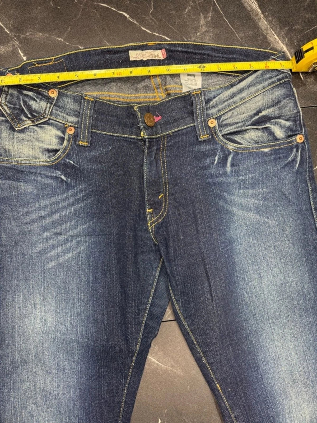 Levi's Y2K Low Rise Bootcut Jeans Women's Juniors 11 Dark Wash Denim EUC