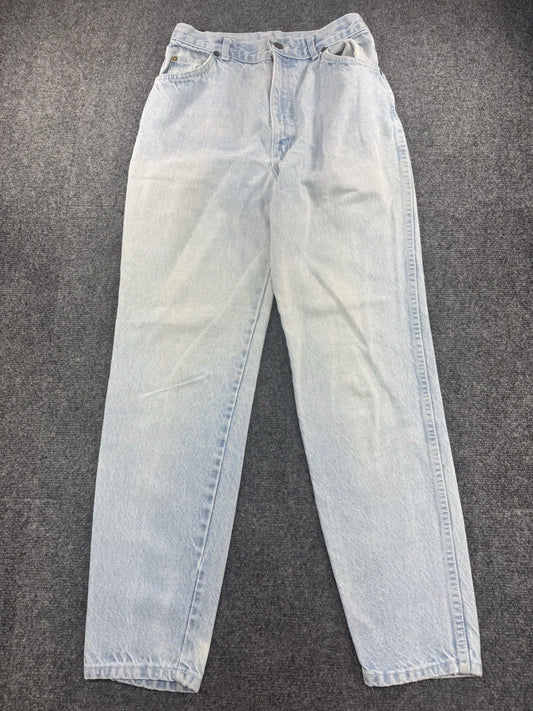Vintage Sunset Blues Sun Bleached Jeans, Women's 10, Light Wash, Made USA - Pre-Owned