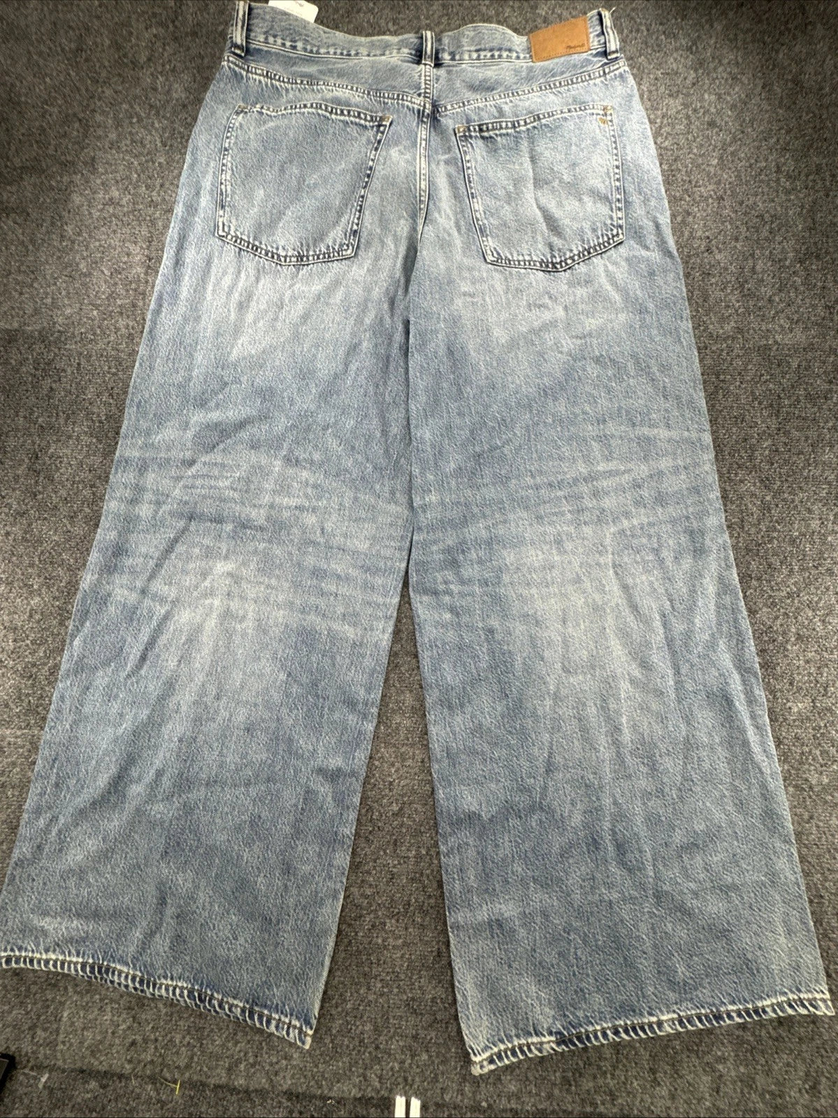 Madewell Superwide-Leg Jeans Women W32 High Rise Wide Leg Light Wash NWT