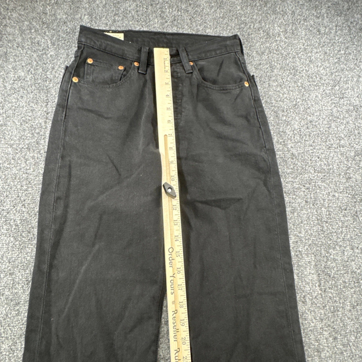 Levi's 501 Original Fit Jeans Black W24 L30 Button Fly BNWOT Women's