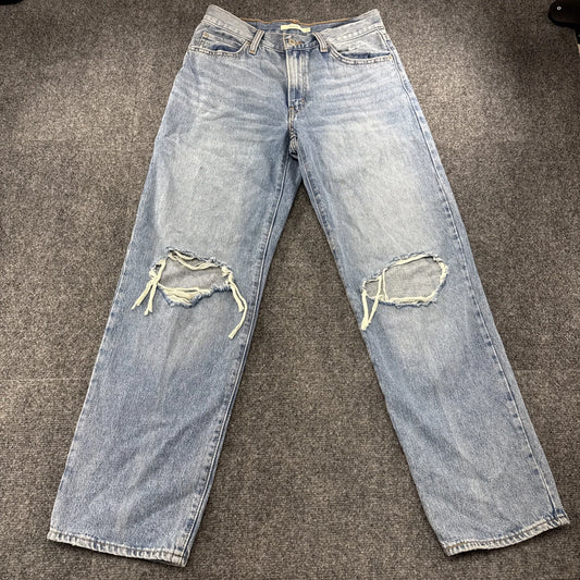 Levi's '94 Baggy Jeans W27 Light Wash Distressed Wide Leg Y2K Women's