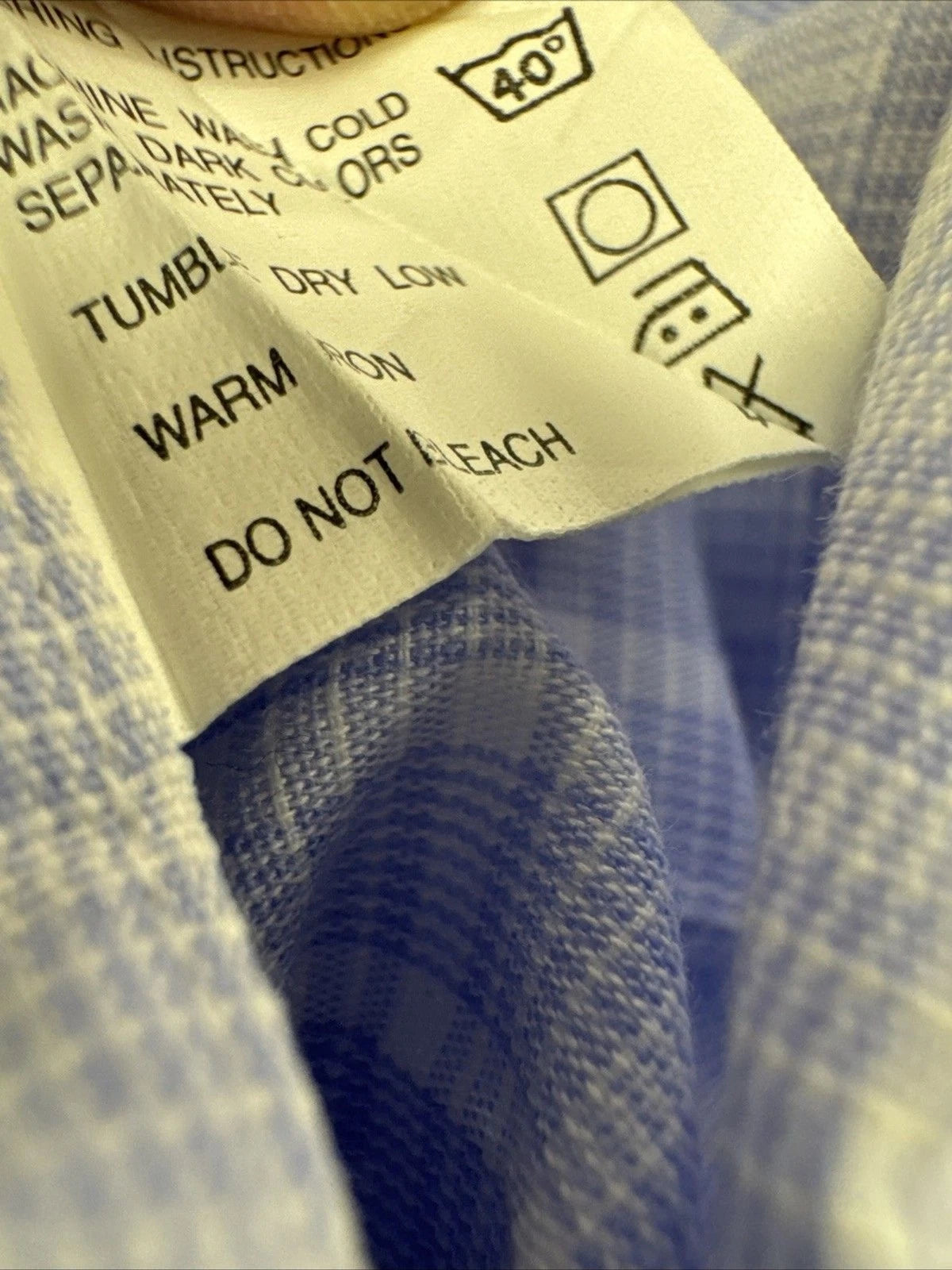 Vintage Monsieur by Givenchy Shirt Men’s 16.5 34-35 Large Blue Check BNWOT