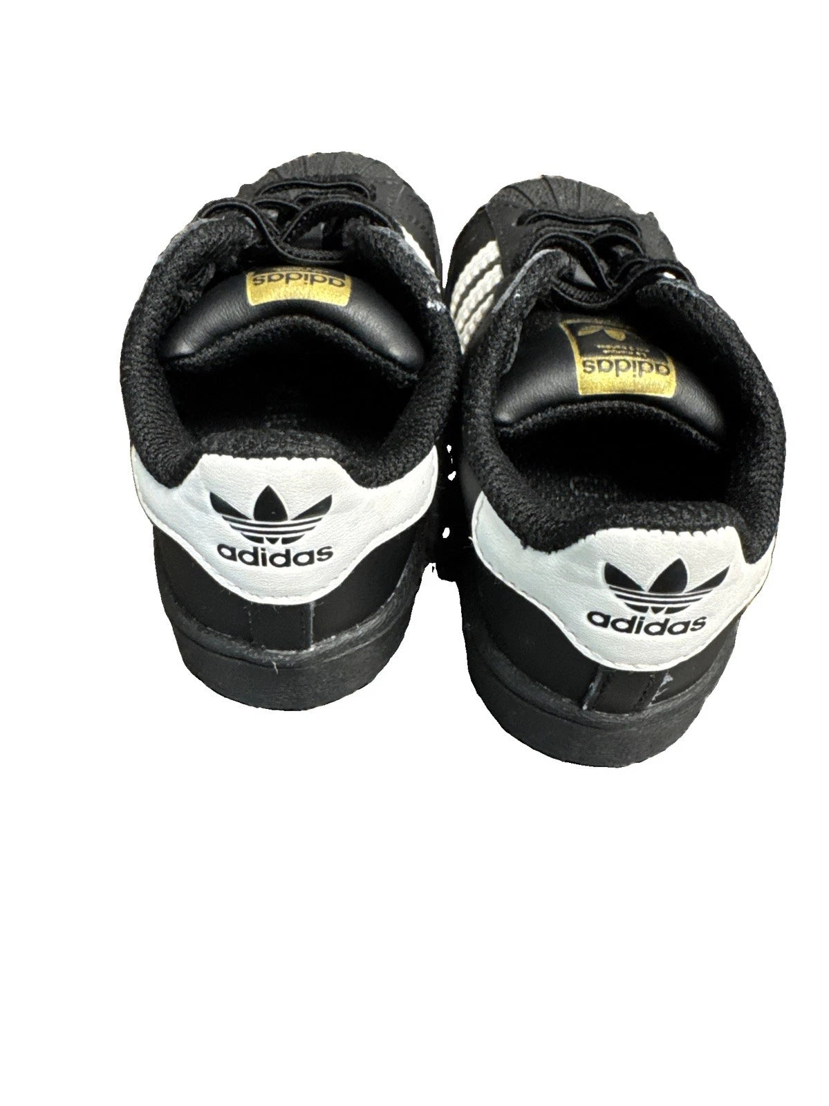 Adidas Superstar Toddler Sneakers Black White Size 7K Excellent No Box