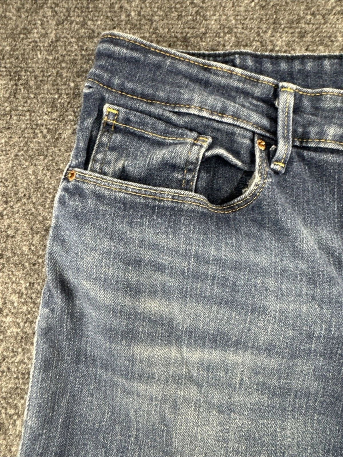 Levi Strauss Signature Mid Rise Bootcut Jeans Women W31 L30 Blue Stretch Denim