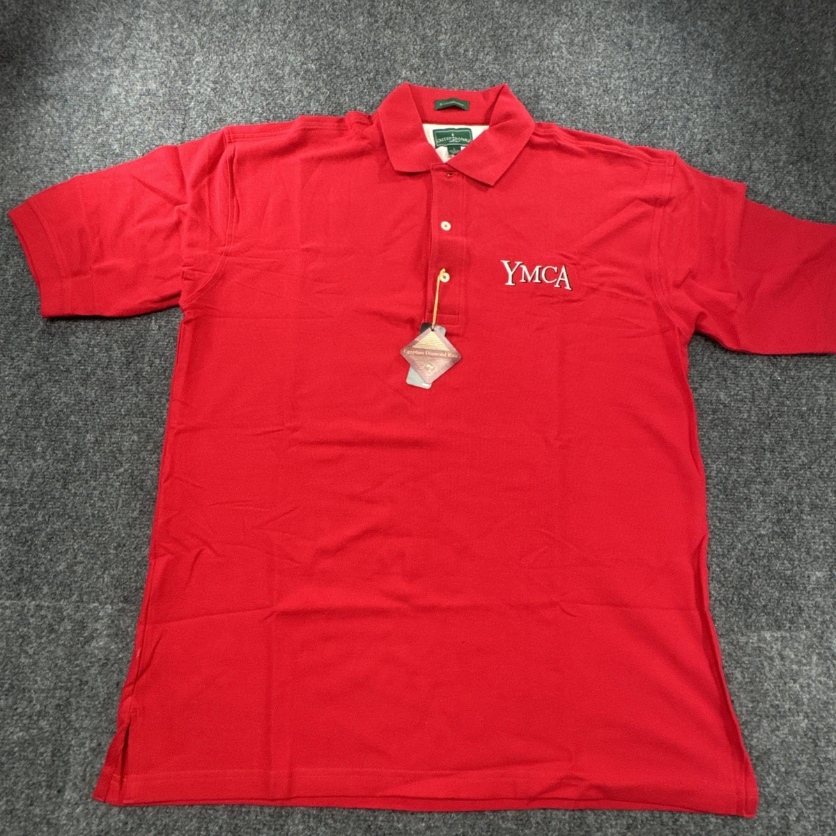 Outer Banks YMCA Red Polo Shirt Men’s Large Egyptian Cotton Embroidered Logo NWT