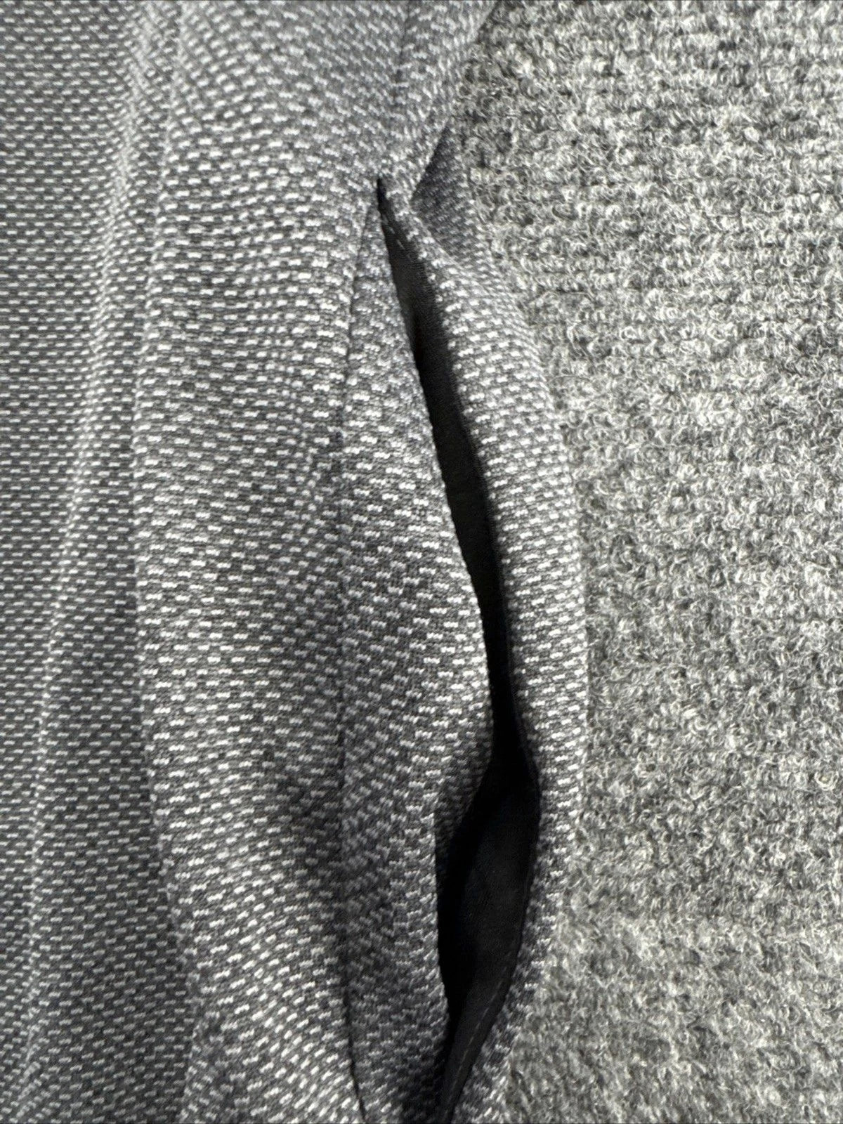 Callaway Golf Quarter Zip Pullover Men's Large Gray Textured Side Pockets