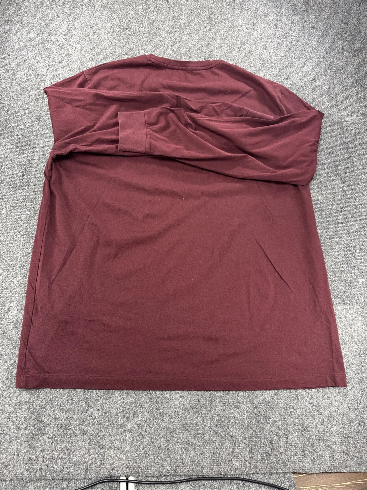 Polo Ralph Lauren Long Sleeve T-Shirt Men's XXL Burgundy Custom Slim Fit