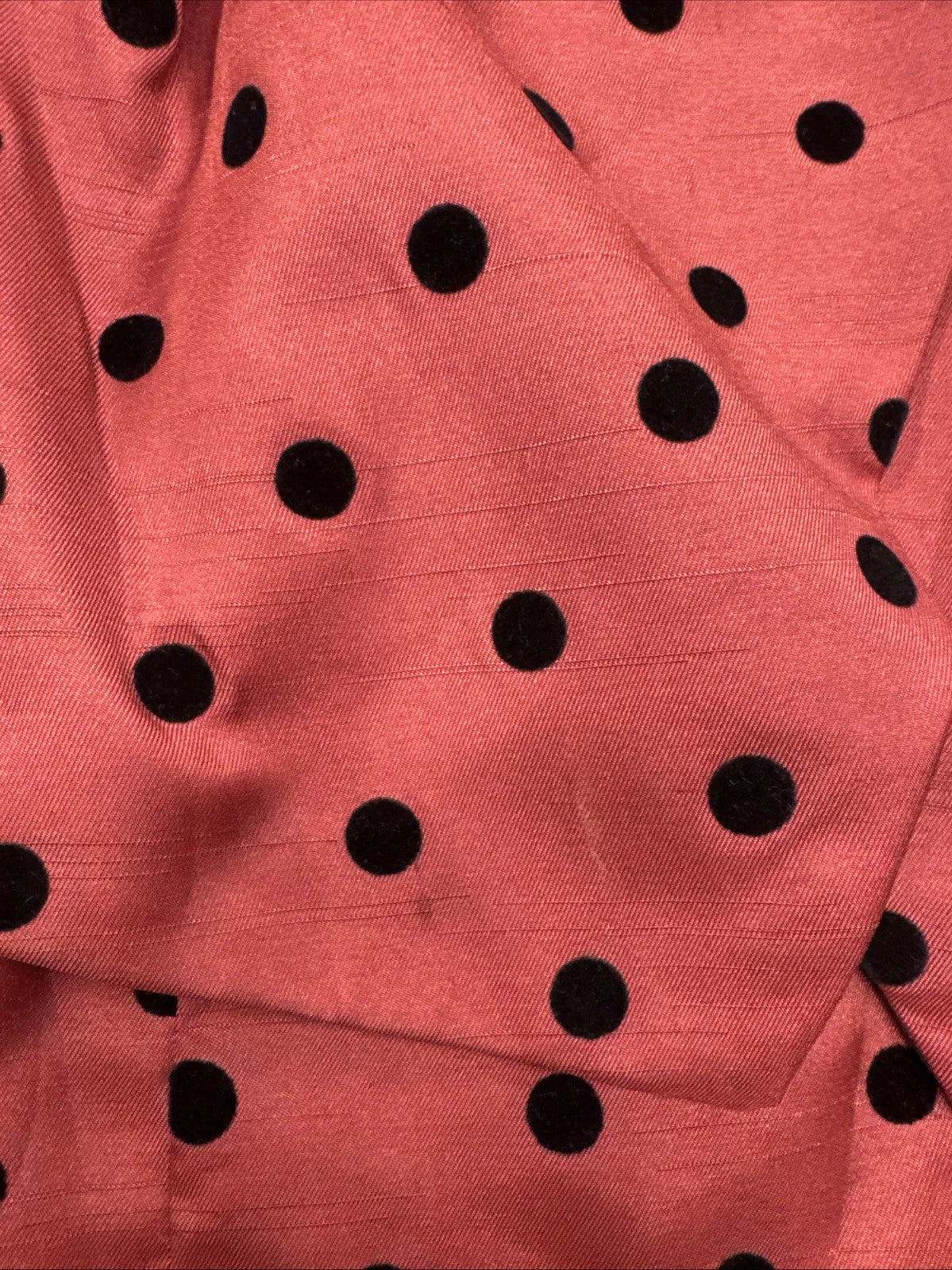 Ali Ro Polka Dot Fit Flare Dress Women's 0 Red Sleeveless V Neck Lined EUC