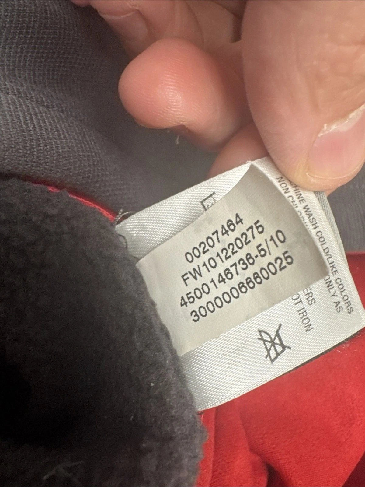 Under Armour Men's XXL Charcoal Gray Red Logo Performance Fleece Hoodie