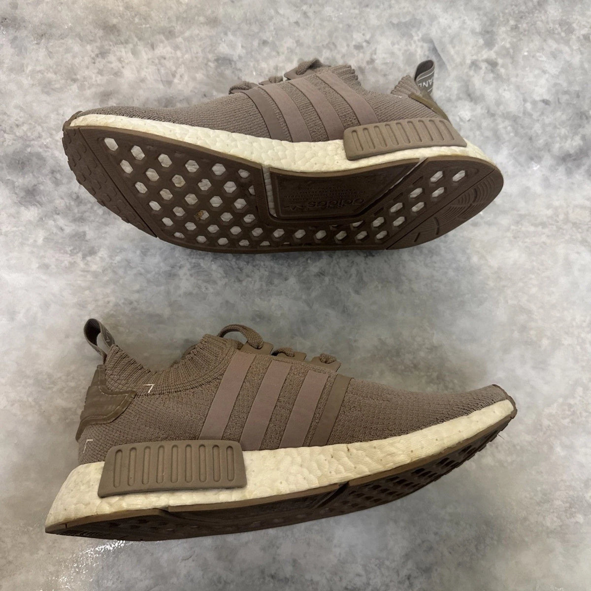 adidas NMD R1 PK French Beige S81848 Men’s 5 Primeknit Boost EUC No Box