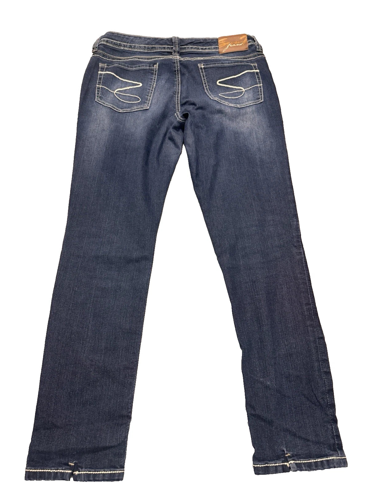 Vintage Seven For All Mankind Bootcut Jeans Women's 12 Dark Wash Embroidered EUC
