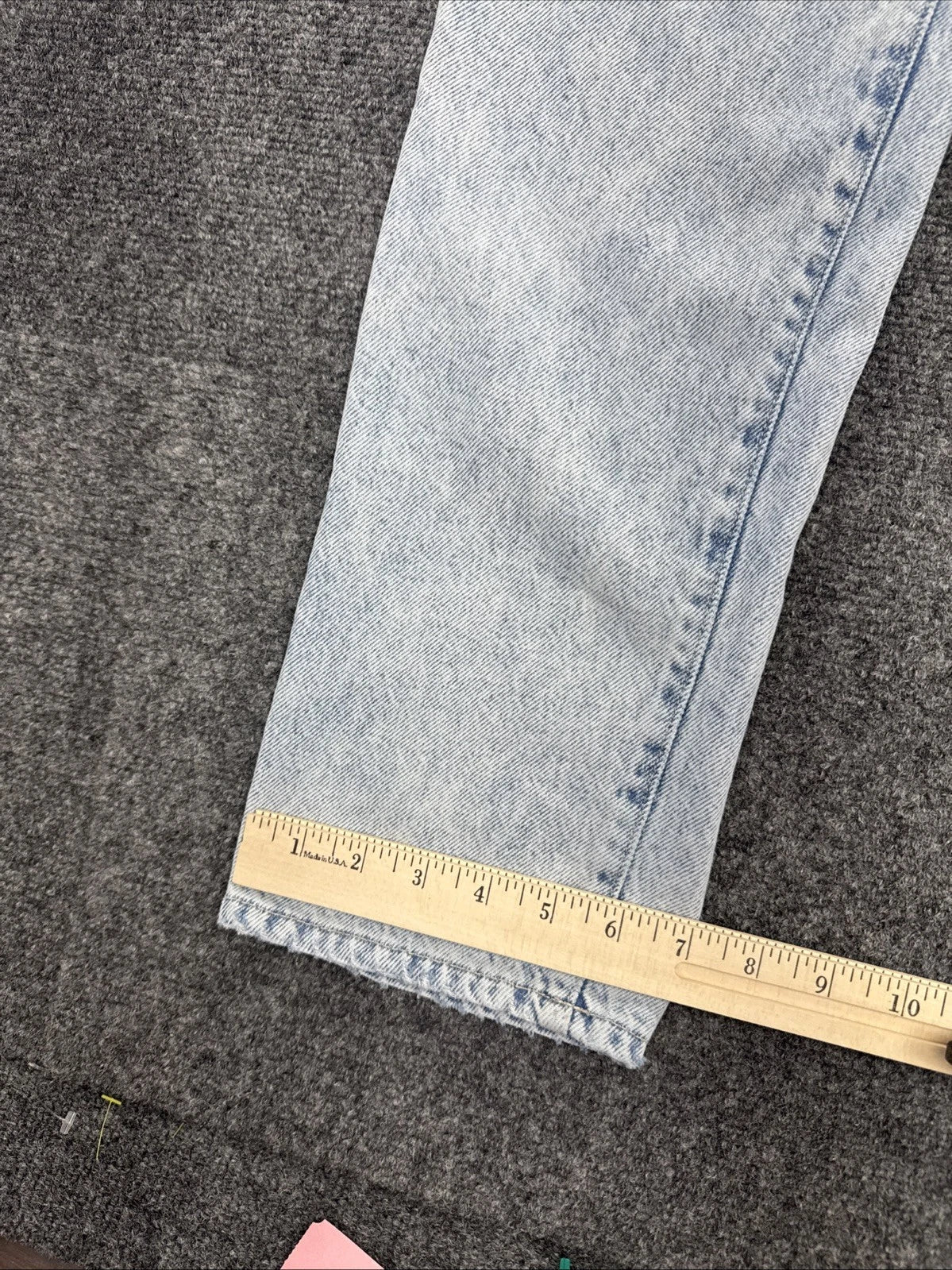 Good American Womens 2 26 Light Wash High Rise Relaxed Straight Leg Jeans