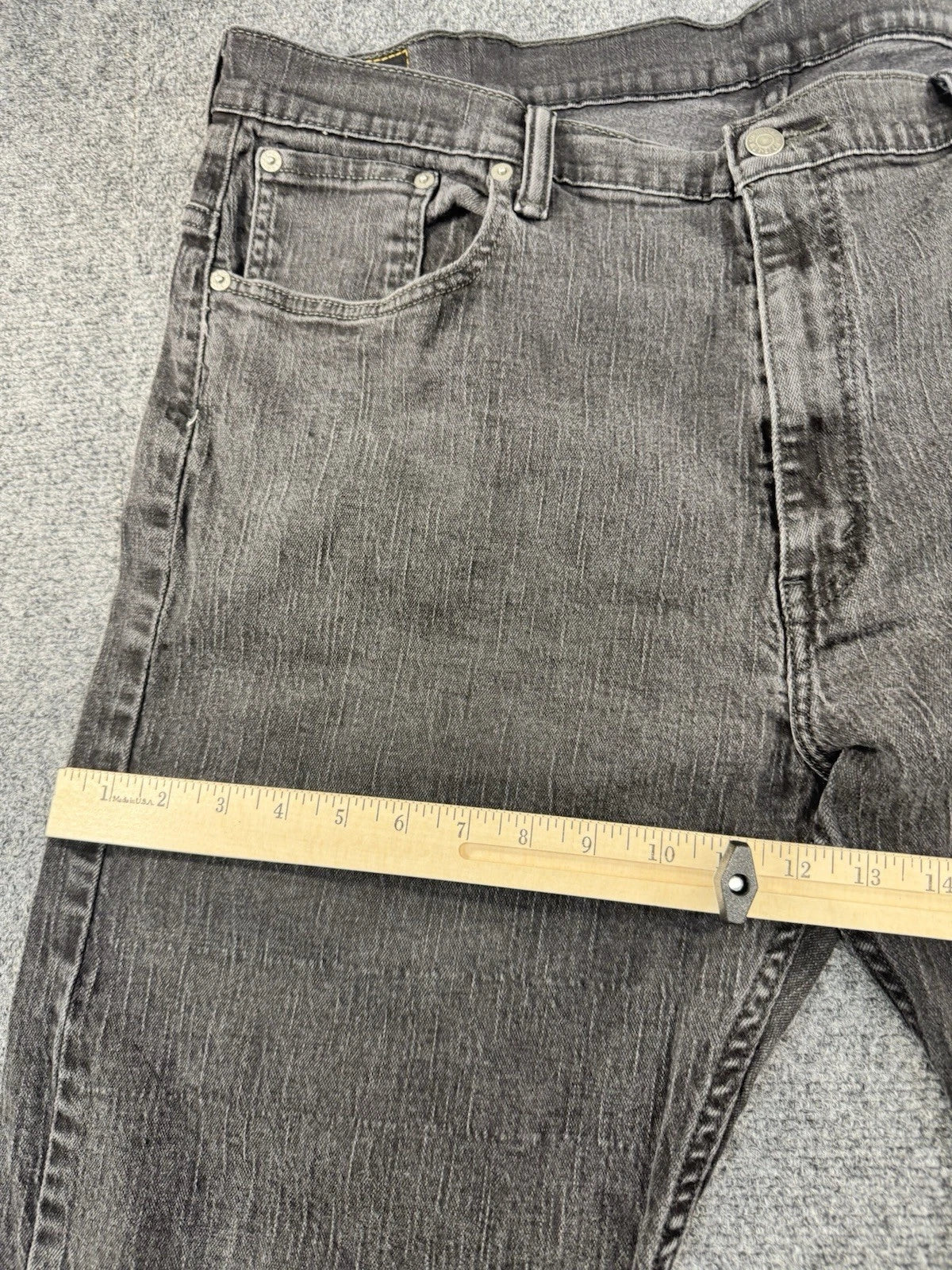 Levi's 569 Loose Straight Jeans Men's W40 L32 Faded Black Denim
