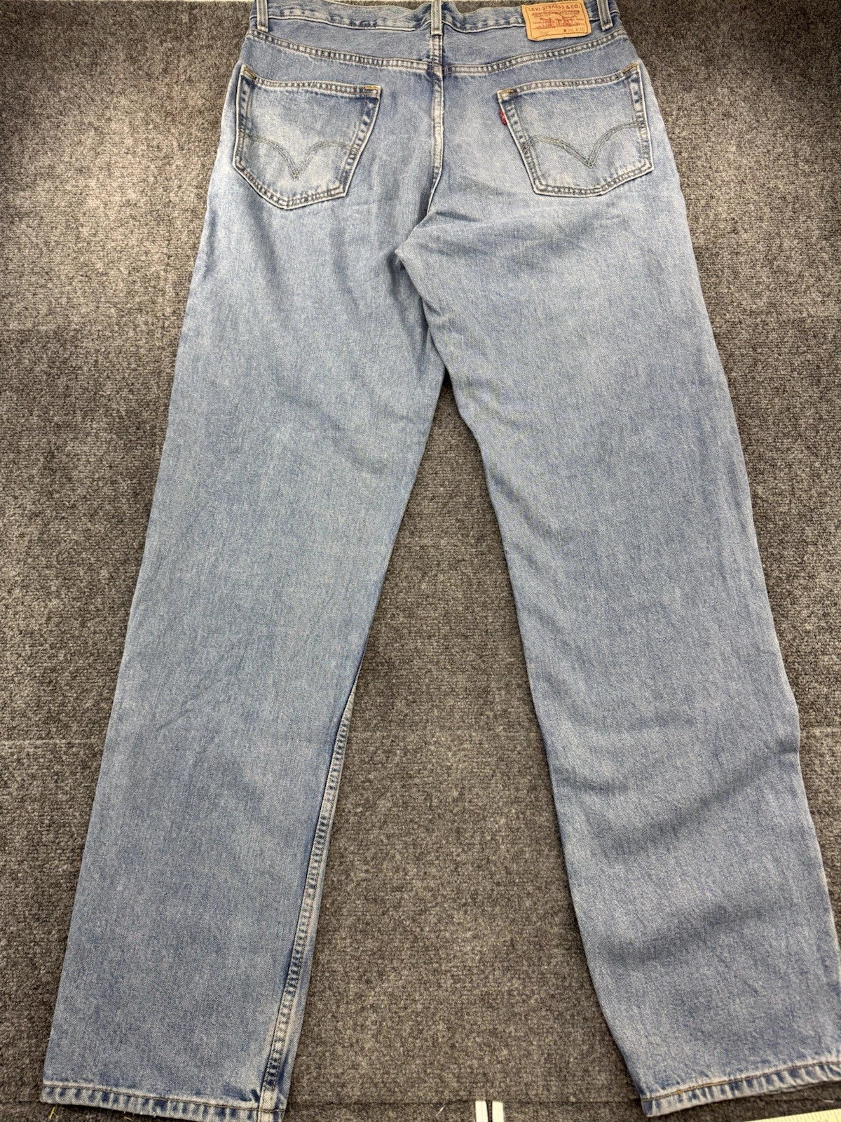 Levi's 550 Relaxed Fit Jeans Men's W36 L36 Light Wash Blue 100% Cotton