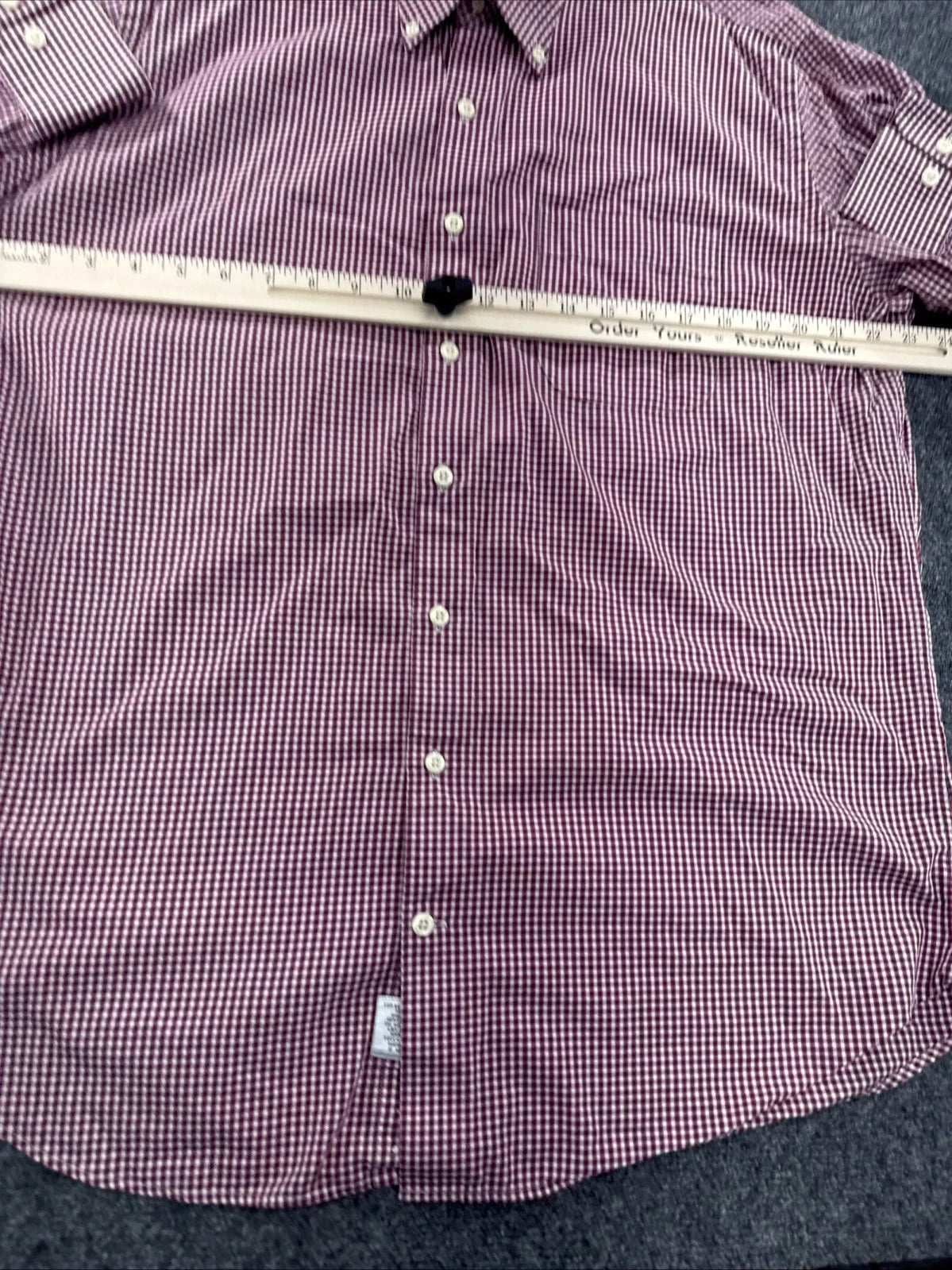 Peter Millar Crown Button Down Shirt Men’s Large Red Blue Gingham 100% Cotton