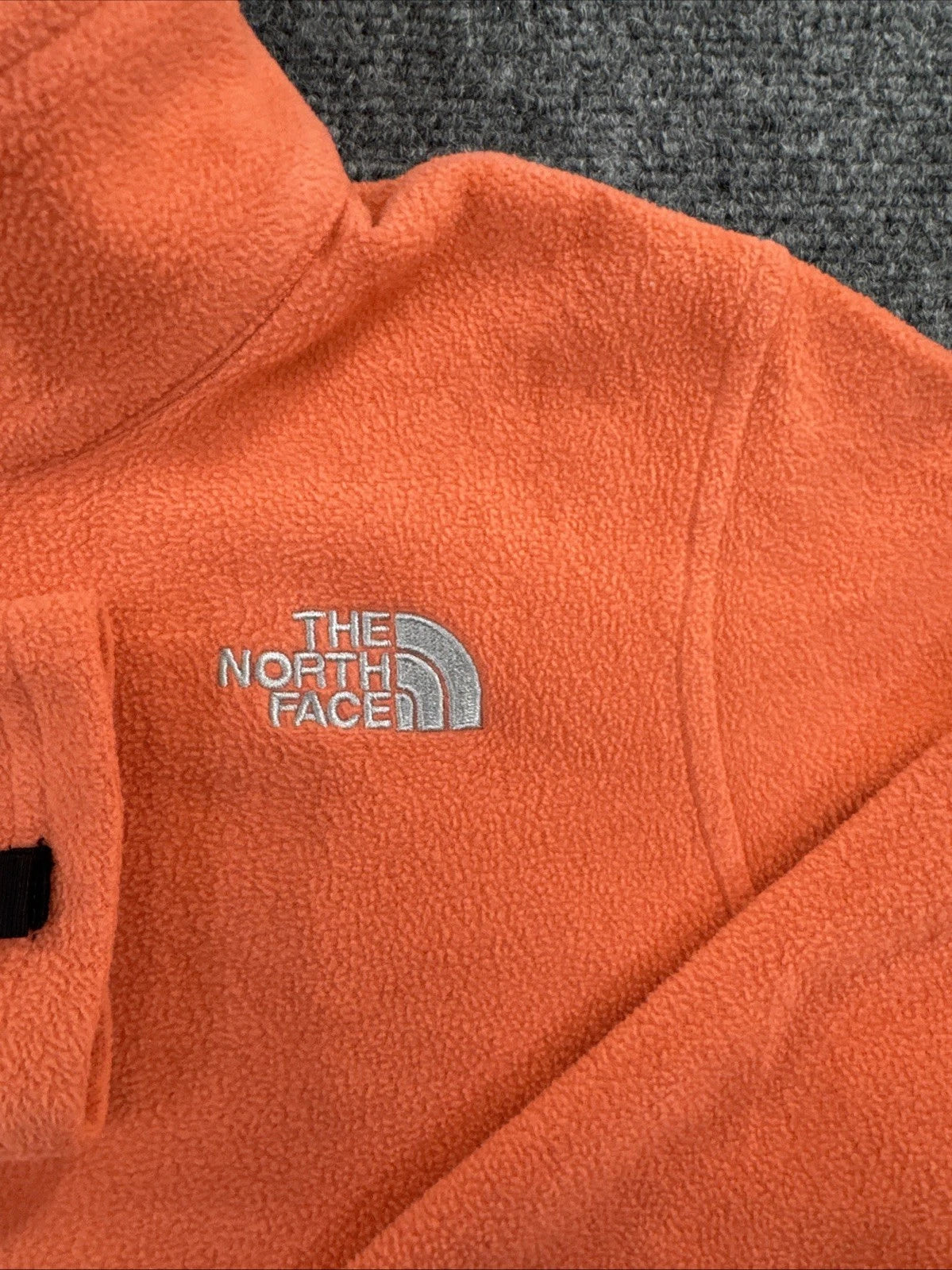 The North Face Girls Fleece Jacket L 14/16 Orange Full Zip Fall 2014 CLTO