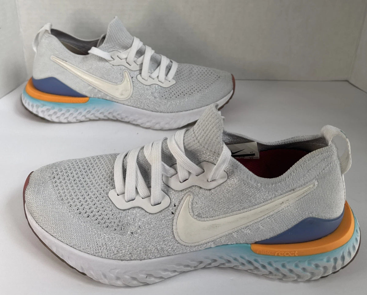 Nike Epic React Flyknit 2 Dream It Do It Womens 8 White Hyper Jade BQ8927-104