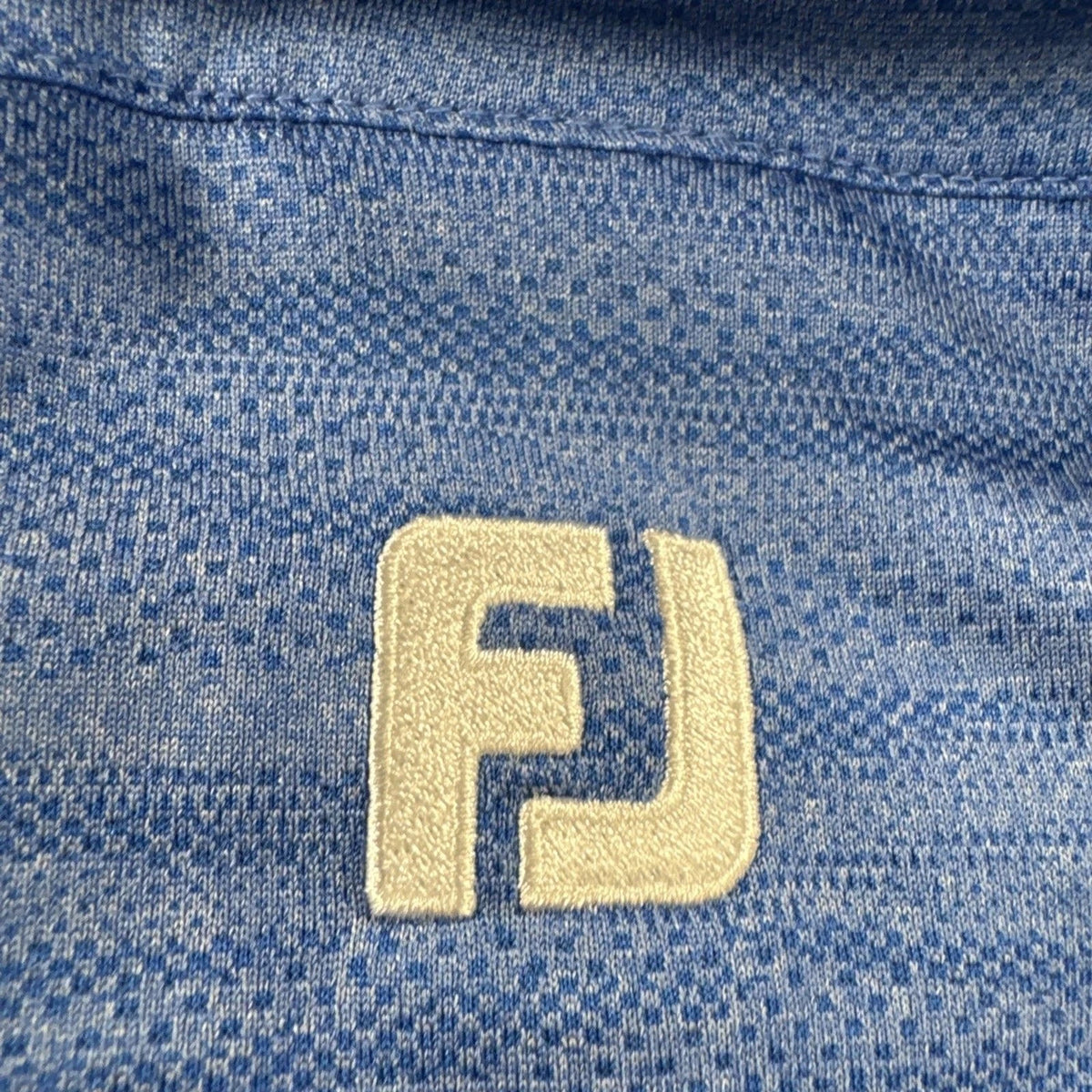 FootJoy Performance Golf Polo 2XL Light Blue Heathered Space Dye Short Sleeve