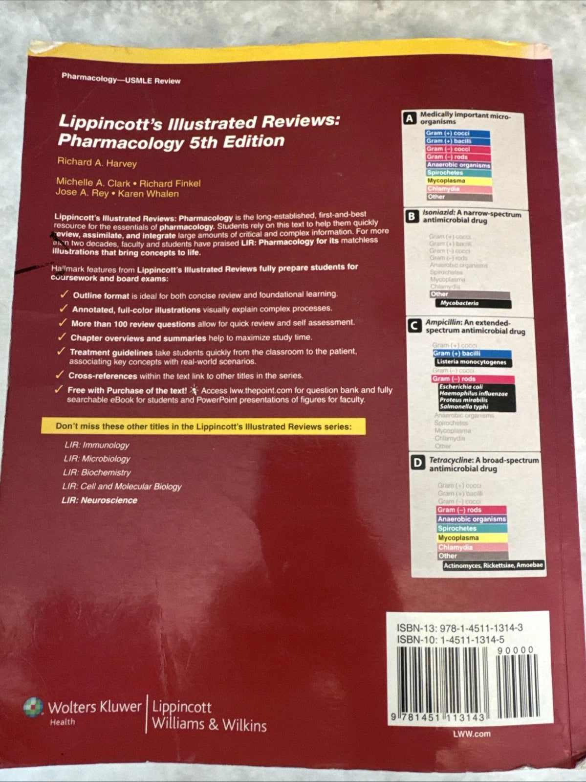 Lippincott’s Illustrated Reviews Pharmacology 5th Edition Paperback