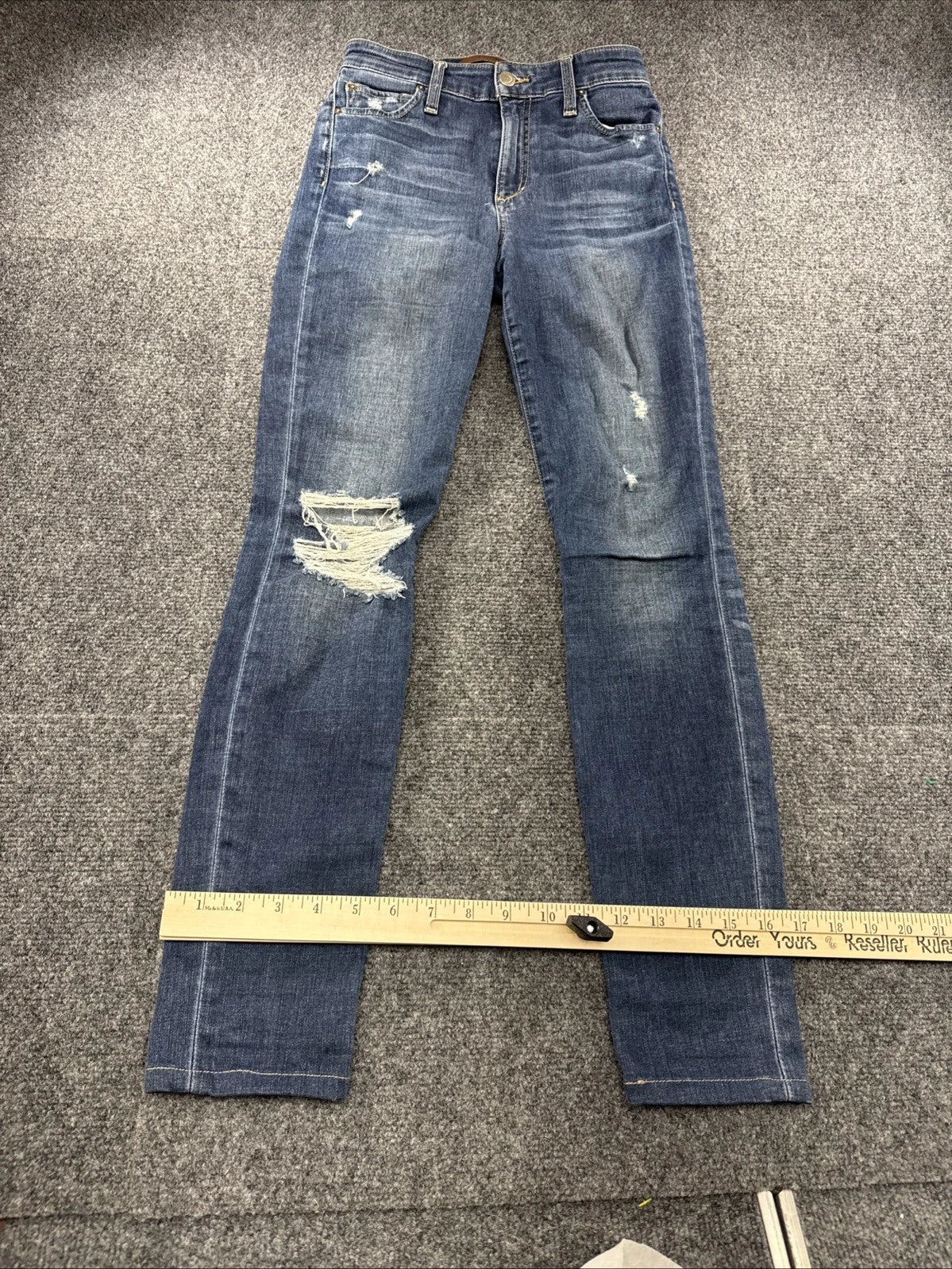 Joe's Jeans Charlie High Rise Skinny Distressed Women's 25 Flawless