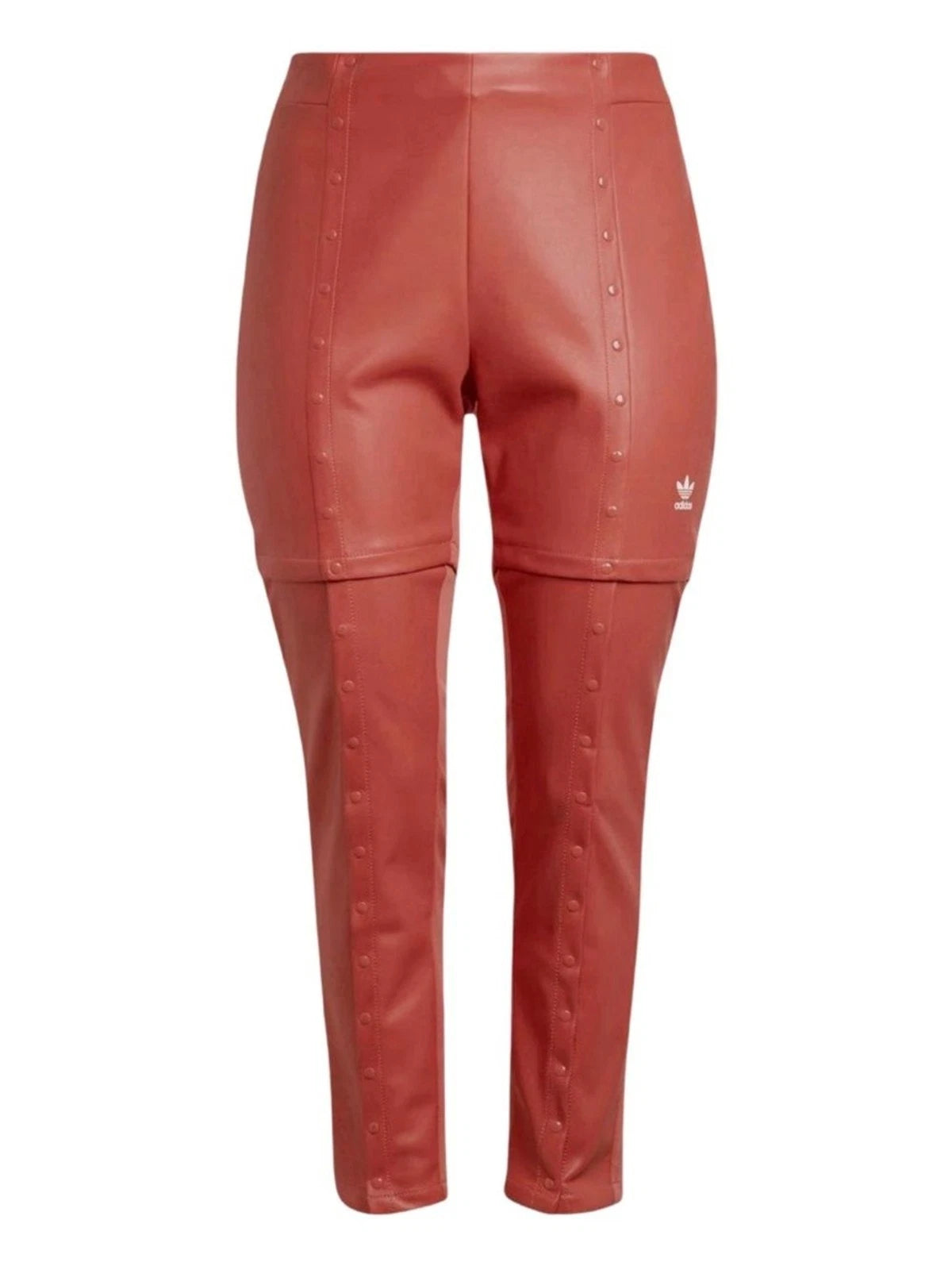 adidas Always Original Women’s XS Faux Leather Snap Pants HC3029 NWT