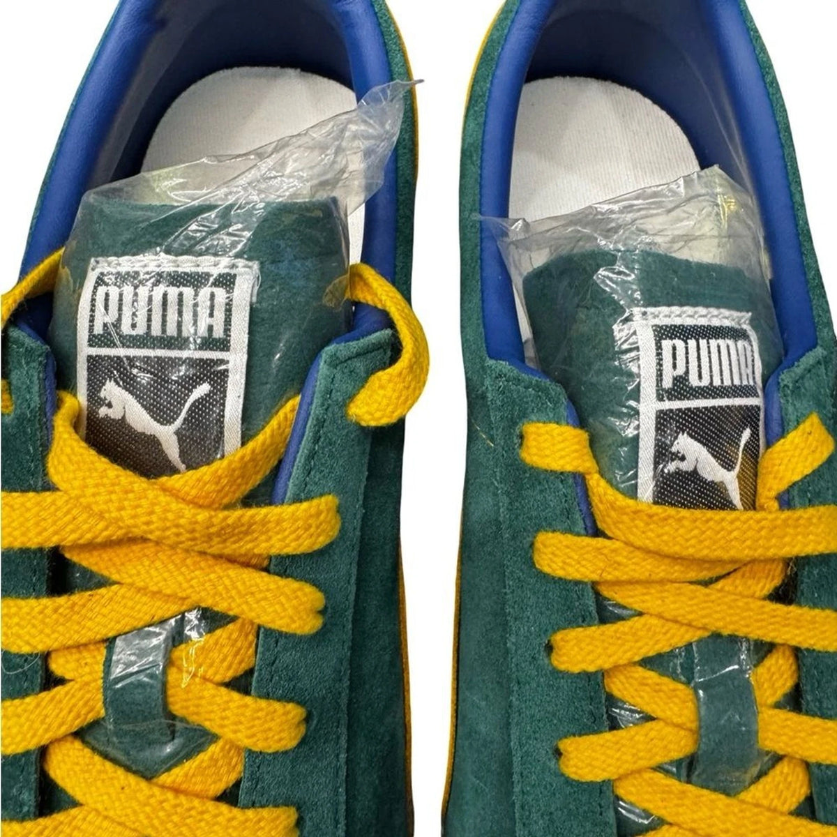 PUMA Brasil Mens 11 Dark Myrtle Tangerine Suede Sneakers 401048-01 NIB