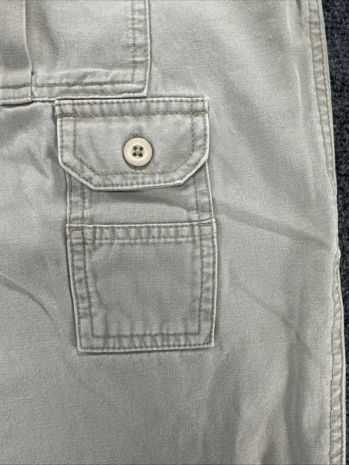 Cabela’s 7-Pocket Hiker Pants Men 44x32 Altered 26 Inseam Khaki Cargo