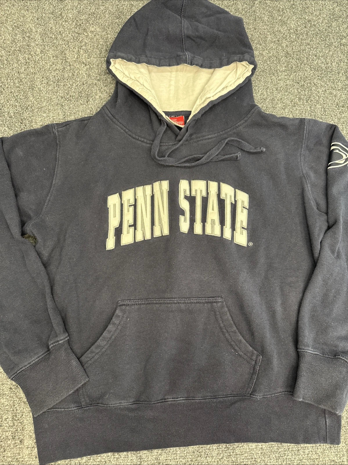Vintage Penn State Nittany Lions Hoodie Men’s Medium Colosseum Y2K Navy
