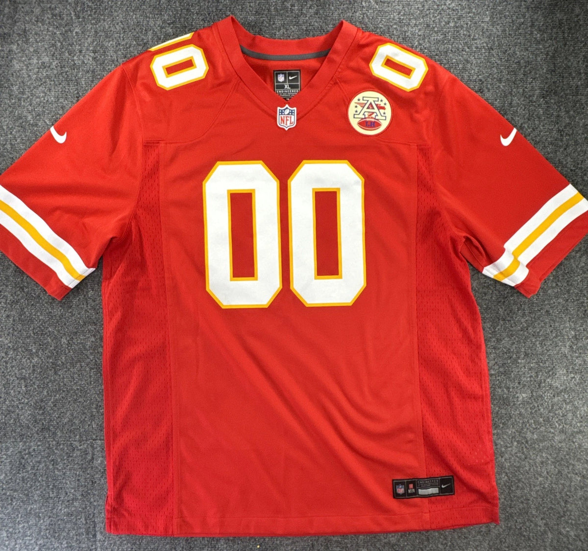 Nike Kansas City Chiefs NFL Custom Coach Eric #00 Red Jersey Mens XL